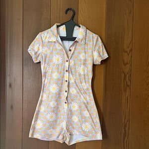 Inner Relm Floral Button-Up Romper